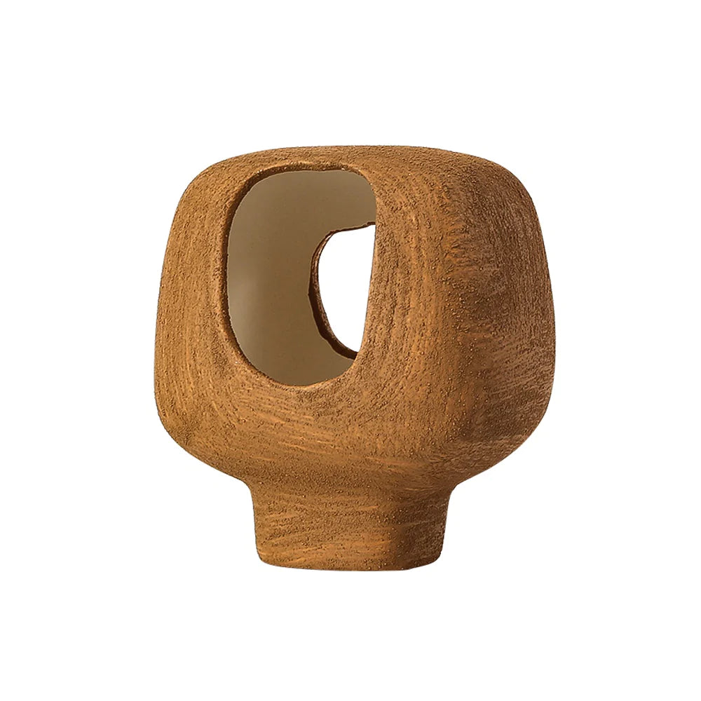 Ochre Ceramic Abstract Décor Fd-D22066A -  Home Decor Figurines - ebarza Furniture UAE | Shop Modern Furniture in Abu Dhabi & Dubai - مفروشات ايبازرا في الامارات | تسوق اثاث عصري وديكورات مميزة في دبي وابوظبي