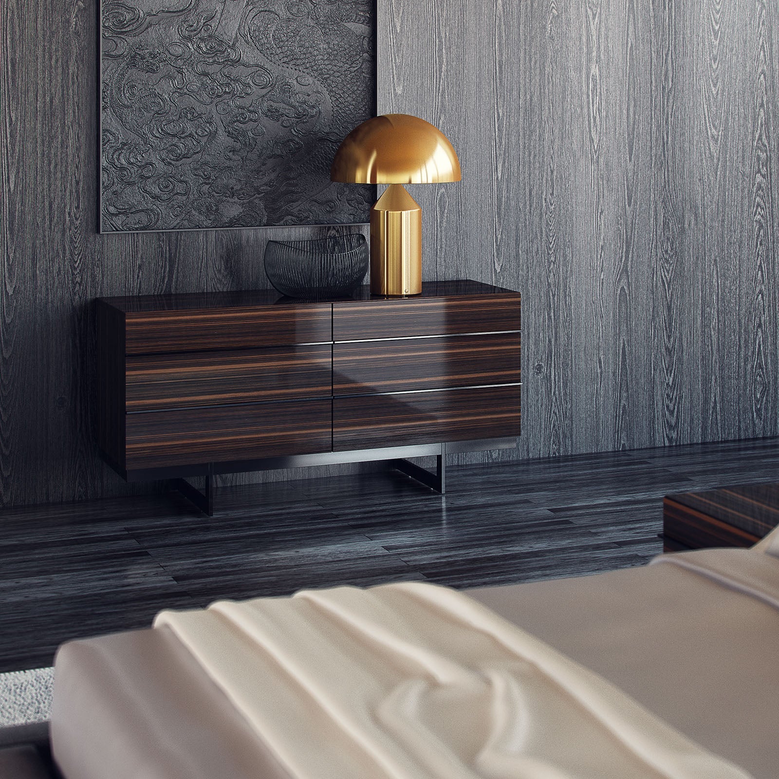 Prada Elegant Dresser and Mirror NLSEP-DRSRMRR -  Dressers and Mirrors - ebarza Furniture UAE | Shop Modern Furniture in Abu Dhabi & Dubai - مفروشات ايبازرا في الامارات | تسوق اثاث عصري وديكورات مميزة في دبي وابوظبي